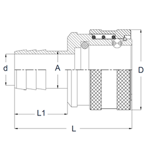 Acoplamento Recto Mangueira