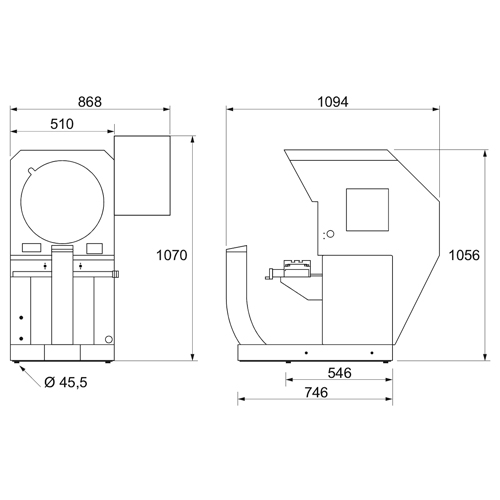 Alpa - Projetor de Perfil Horizontal