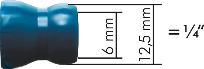 Sistema de mangueira de refrigeração ajustável - Cool-Line 1/4" (NW 6), PN 6