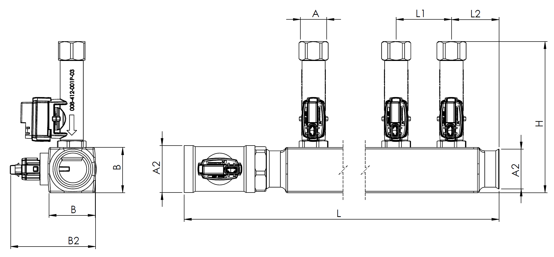 Flosense 2.0 Distribuidores Inox 120ºC-160ºC