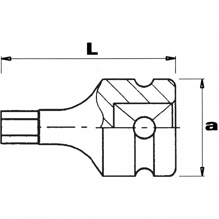 STAHLWILLE 54IMP IMPACT SOCKET WRENCHES 1/2" FOR SCREWS WITH HEX SOCKET