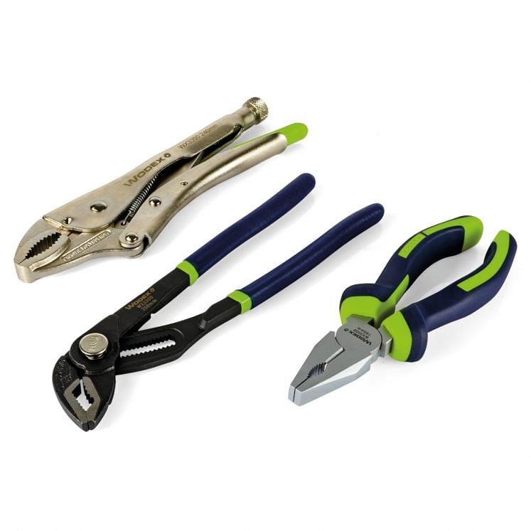 WODEX WX3746/S3 SET OF UNIVERSAL COMBINATION PLIERS