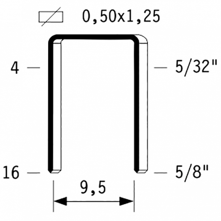 OMER T50 / 10 GALVANIZED METALLIC STAPLES