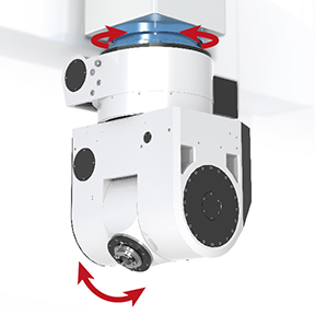 CABEçA BASCULANTE ROTATIVA G.122 - 4º E 5º EIXO