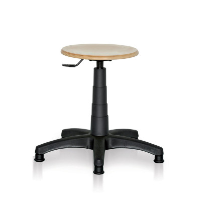 TECNOTELAI CADEIRA COM ELEVAçãO A GáS, ASSENTO EM MADEIRA