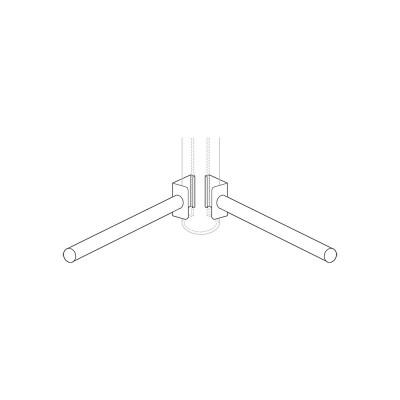 TECNOTELAI PAR DE ACESSóRIOS PARA O CONJUNTO S4697 EM CHAPA METáLICA DE COR AMARELA.