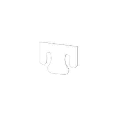 TECNOTELAI GANCHO SIMPLES/DUPLO PARA PENDURAR A TRAVESSA DA CALHA.