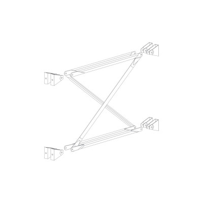 TECNOTELAI COLUNAS DE TRAVESSAS DE LIGAçãO COM 4 TRAVESSAS