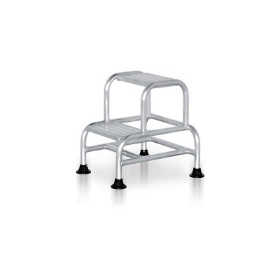 TECNOTELAI BANCO PROFISSIONAL DE 2 DEGRAUS COM ESTRUTURA FIXA EM TUBO DE ALUMíNIO SOLDADO.