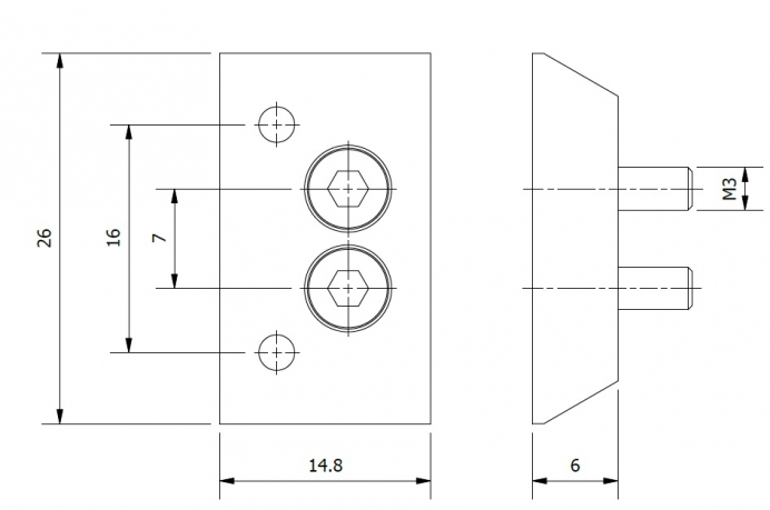 Espaçador de Conector Eléctrico
