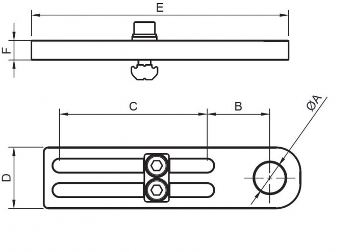 Suporte de Montagem Rosqueado