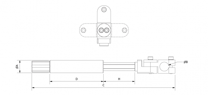 Pinça de Suspensão com Pinça Ajustável