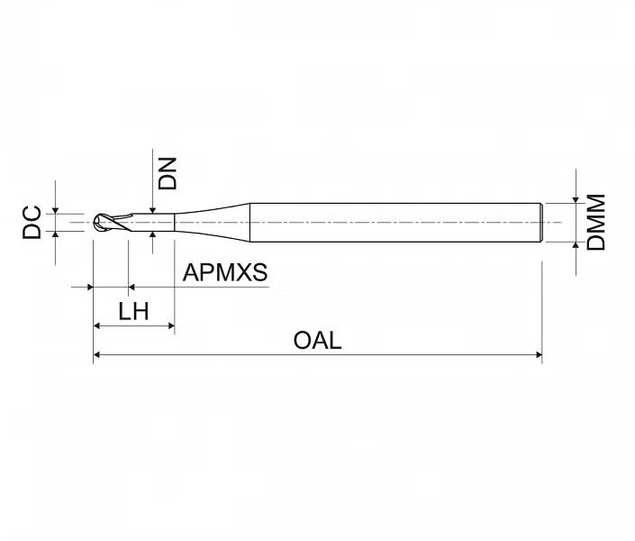 Fresas de Ponta Esférica Universal HM KERFOLG Z2
