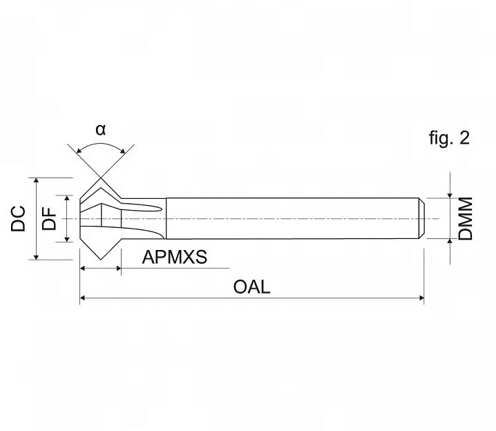 Fresas de Chanfrar HM KSM N KERFOLG