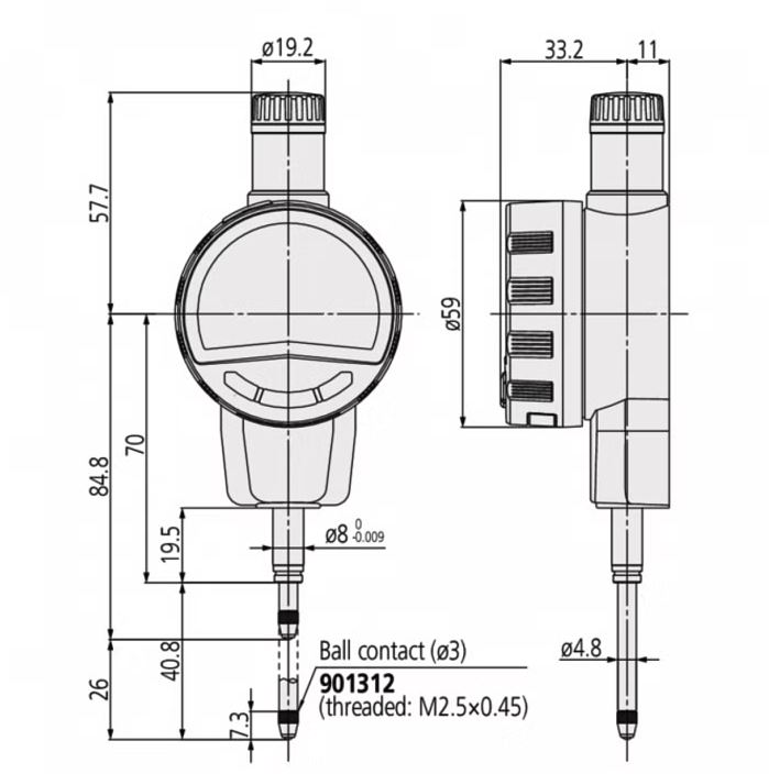 MITUTOYO Comparador Digital Série 543