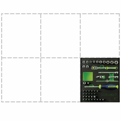 WODEX Jogo de Chaves 1/4" WX2080/SE44