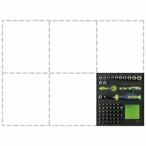 WODEX Jogo de Chaves 1/4" WX2080/SE55