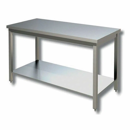 Bancada de Trabalho em Aço Inox AISI 430 c/ Prateleira
