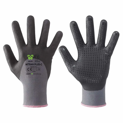Luvas de Nylon Revestidas com Nitrilo