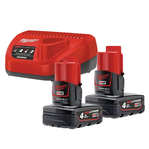 MILWAUKEE Kit de Bateria e Carregador M12 NRG-402