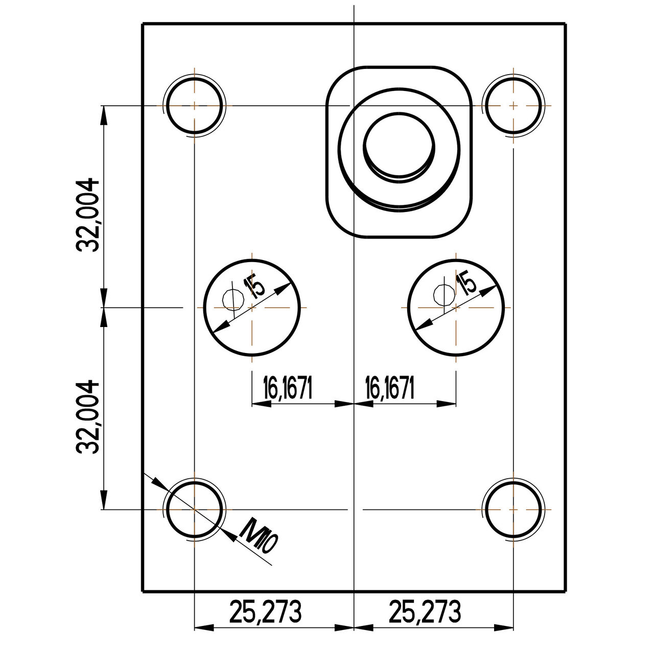 Universal turning double holder