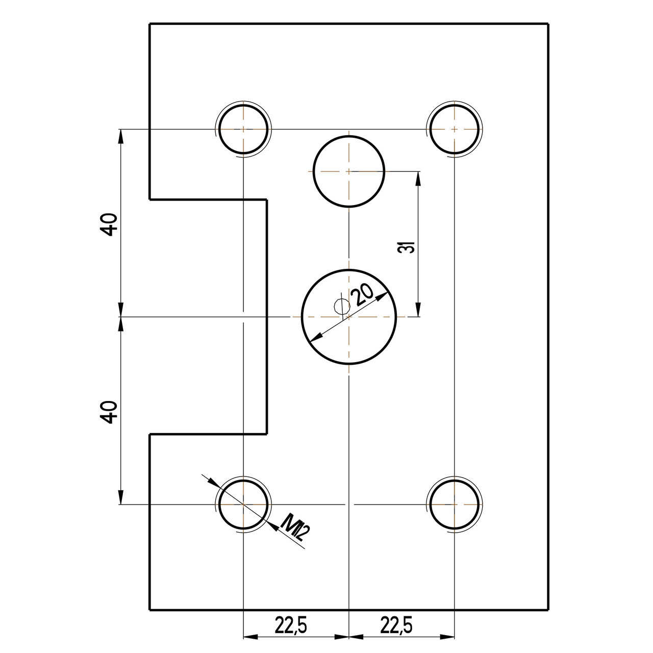 Boring bar holder - 40X31.75