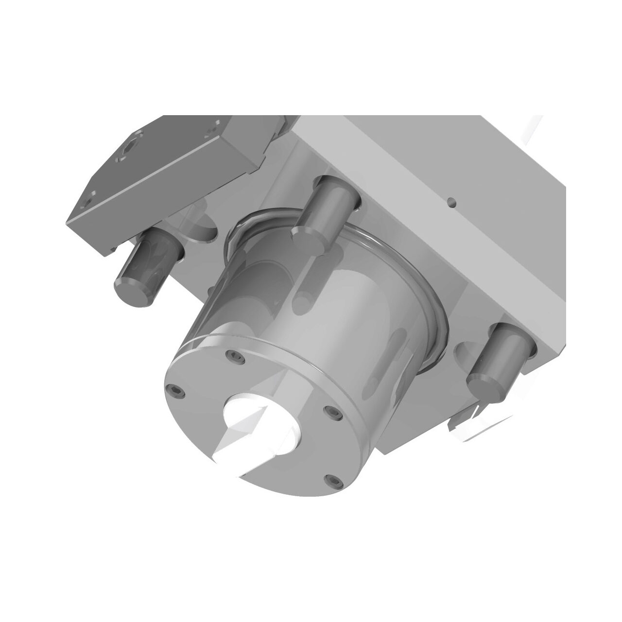 Double angular BMT drilling and milling head