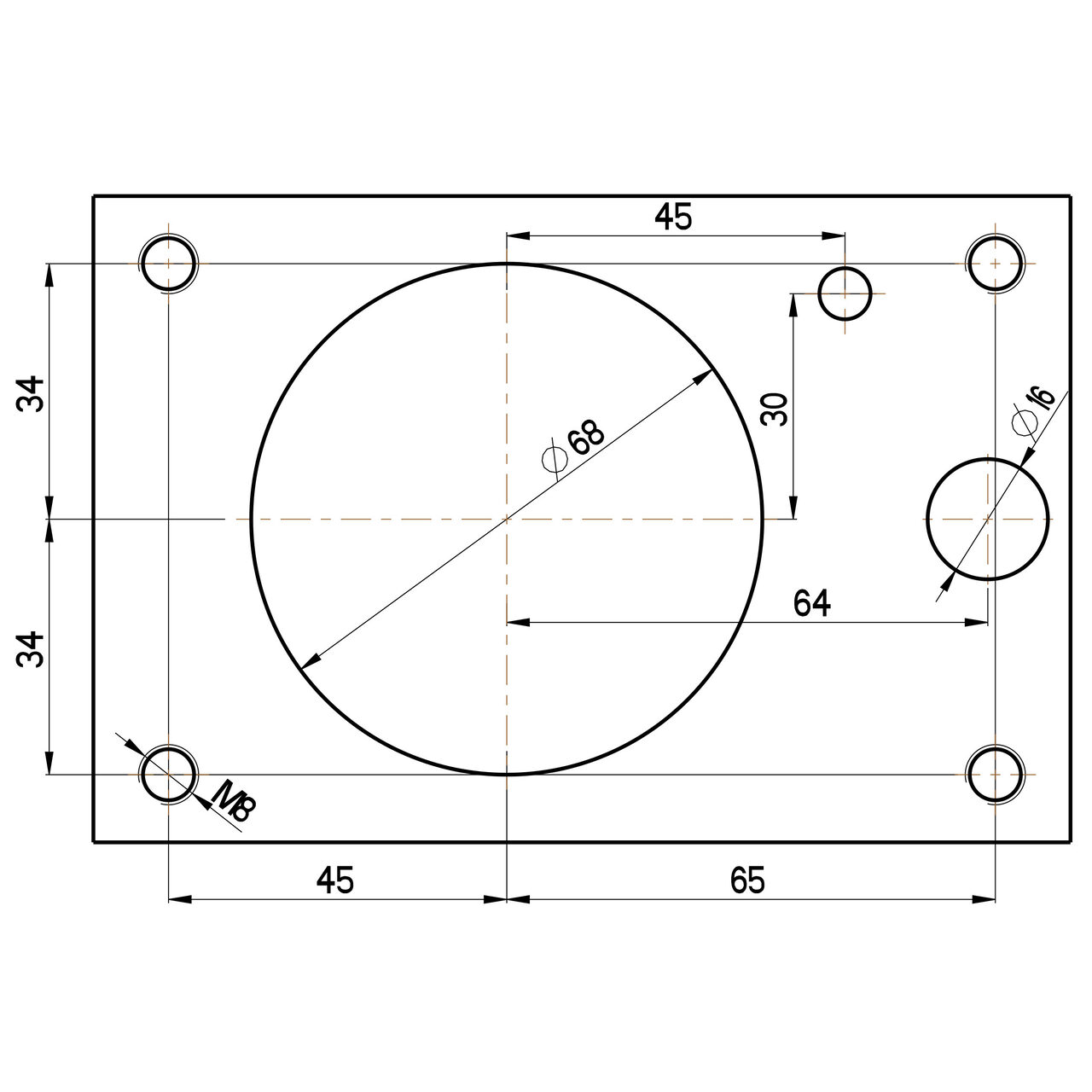 Angular BMT drilling and milling head