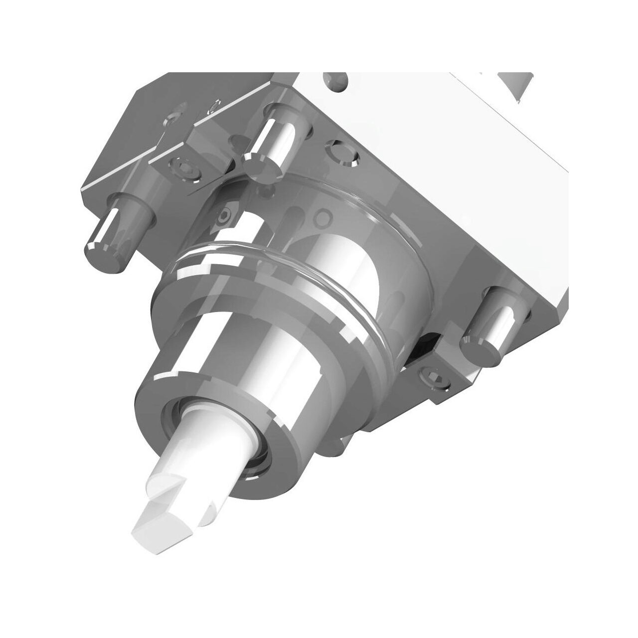 Angular BMT drilling and milling head