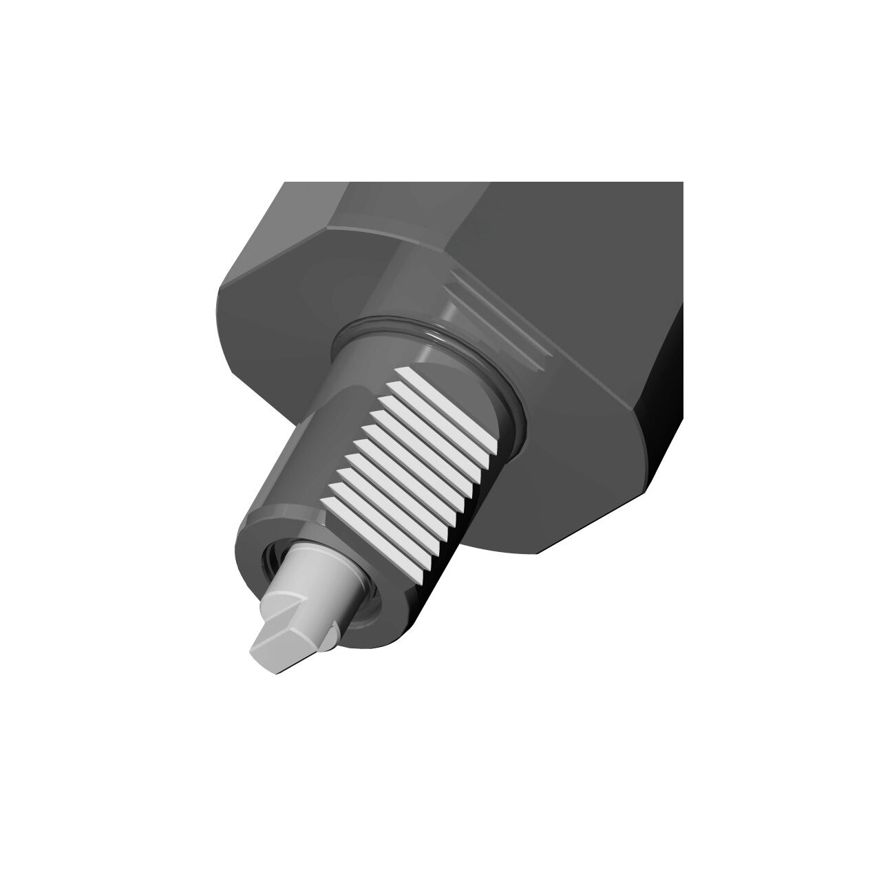 Straight drilling and milling head
