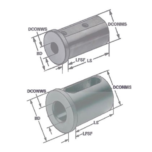 Reduction sleeves for boring bar holder