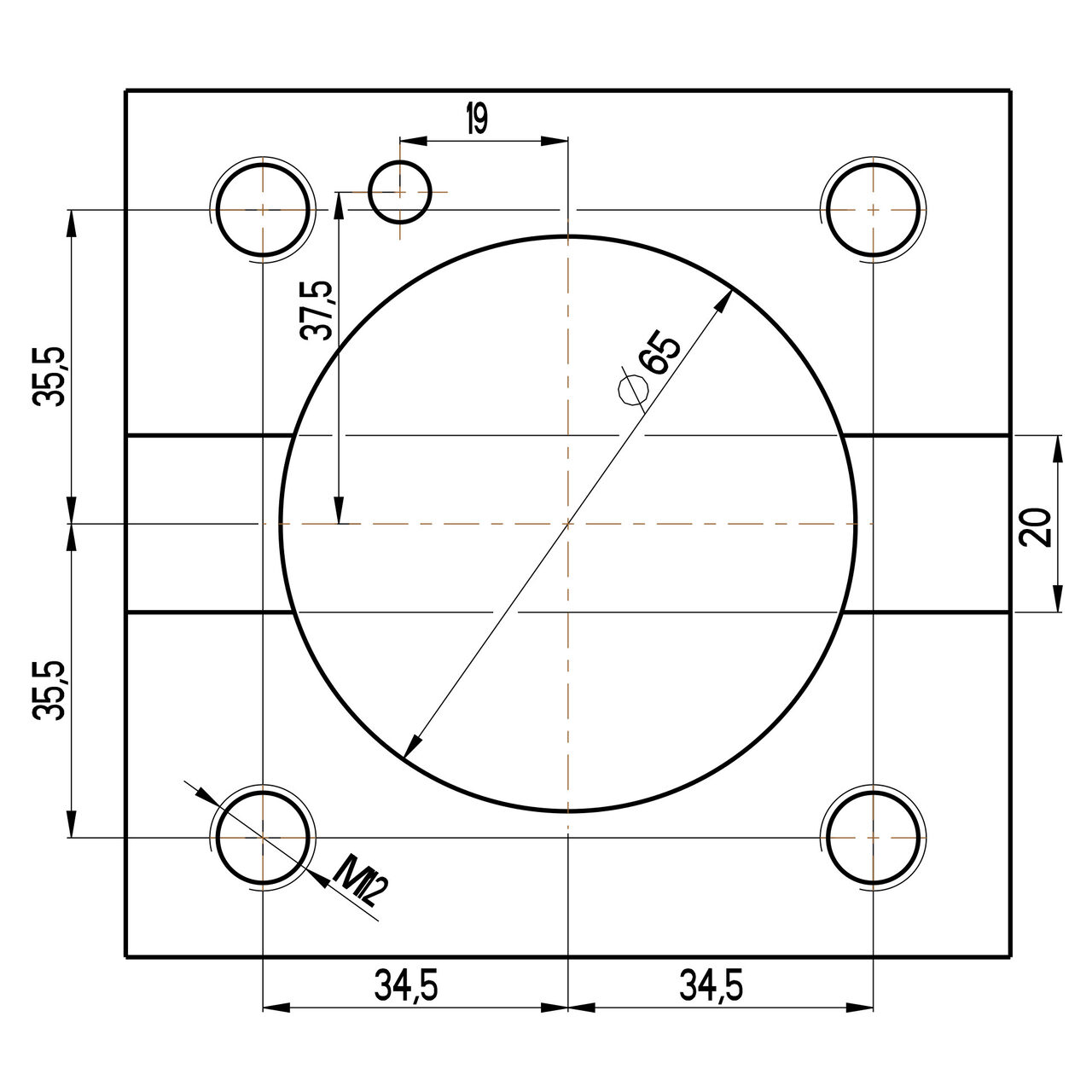 Universal turning holder