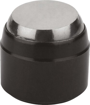 Pendelauflagen, Form G, mit Passungsaufnahme, Kugel abgeflacht, plan