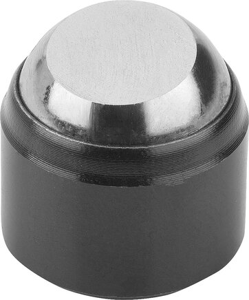 Pendelauflagen, Form G, mit Passungsaufnahme, Kugel abgeflacht, plan