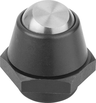 Pendelauflagen, Neigungswinkel 14 und 20, Form C, Kugel abgeflacht, plan