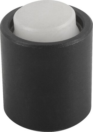 Pendelauflagen mit O-Ring, Form K, POM-Kugel abgeflacht, plan