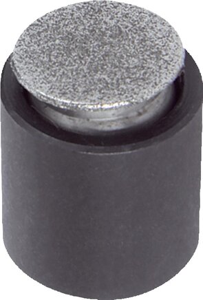 Pendelauflagen mit O-Ring, Form O, Edelstahlkugel mit Diamant-Oberfläche