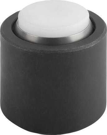 Pendelauflagen mit O-Ring und auswechselbaren Einsätzen, Form K, POM-Einsatz abgeflacht, plan