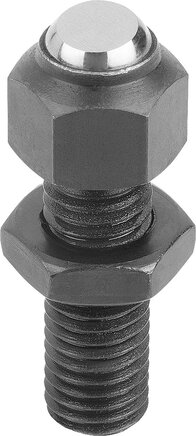 Pendelauflagen verstellbar, Form C, Kugel abgeflacht, plan