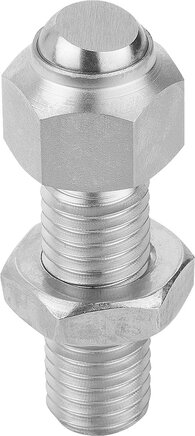 Pendelauflagen verstellbar, Form C, Kugel abgeflacht, plan