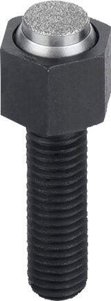 Pendelauflagen verstellbar, mit O-Ring und auswechselbaren Einsätzen, Form O, Edelstahleinsatz mit Diamant-Oberfläche