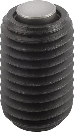 Pendelauflagen verstellbar, mit O-Ring und Innensechskant Form C, Stahlkugel abgeflacht, plan