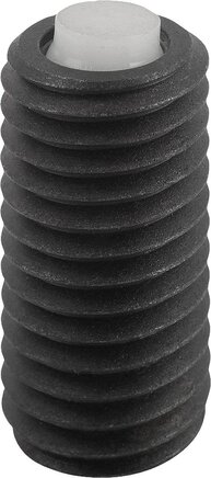 Pendelauflagen verstellbar, mit O-Ring und Innensechskant Form K, POM-Kugel abgeflacht, plan