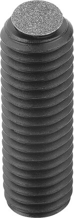 Pendelauflagen verstellbar, mit O-Ring und Innensechskant Form O, Edelstahlkugel mit Diamant-Oberfläche