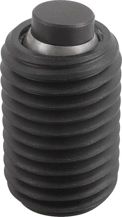 Pendelauflagen verstellbar, mit O-Ring, auswechselbaren Einsätzen und Innensechskant Form C, Stahleinsatz abgeflacht, plan