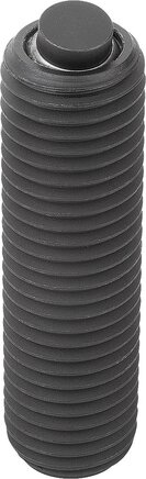 Pendelauflagen verstellbar, mit O-Ring, auswechselbaren Einsätzen und Innensechskant Form C, Stahleinsatz abgeflacht, plan