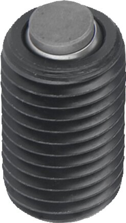 Pendelauflagen verstellbar, mit O-Ring, auswechselbaren Einsätzen und Innensechskant, Form E, Edelstahleinsatz abgeflacht, plan