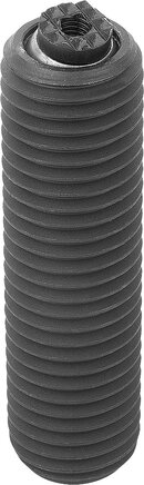 Pendelauflagen verstellbar, mit O-Ring, auswechselbaren Einsätzen und Innensechskant Form F, Gripper abgeflacht, mit Riffelung