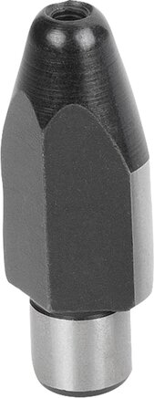 Aufnahmebolzen mit Innengewinde, Form C, abgeflacht