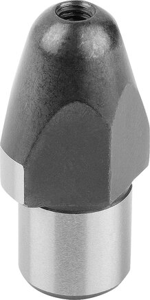 Aufnahmebolzen mit Innengewinde, Form C, abgeflacht